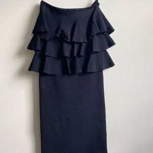 Zara stretchy dress, cocktail dress, black dress